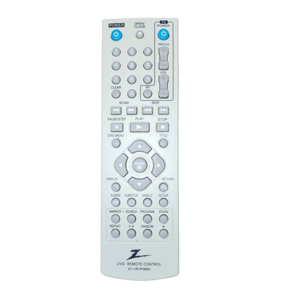 Zenith‎ DVD Remote Control 6711R1P089D Player Replacement Tested - Picture 1 of 4